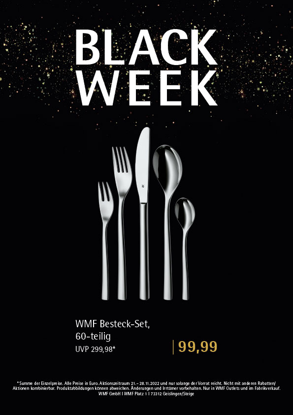 WMF Black Week Promotion A4 Aufsteller