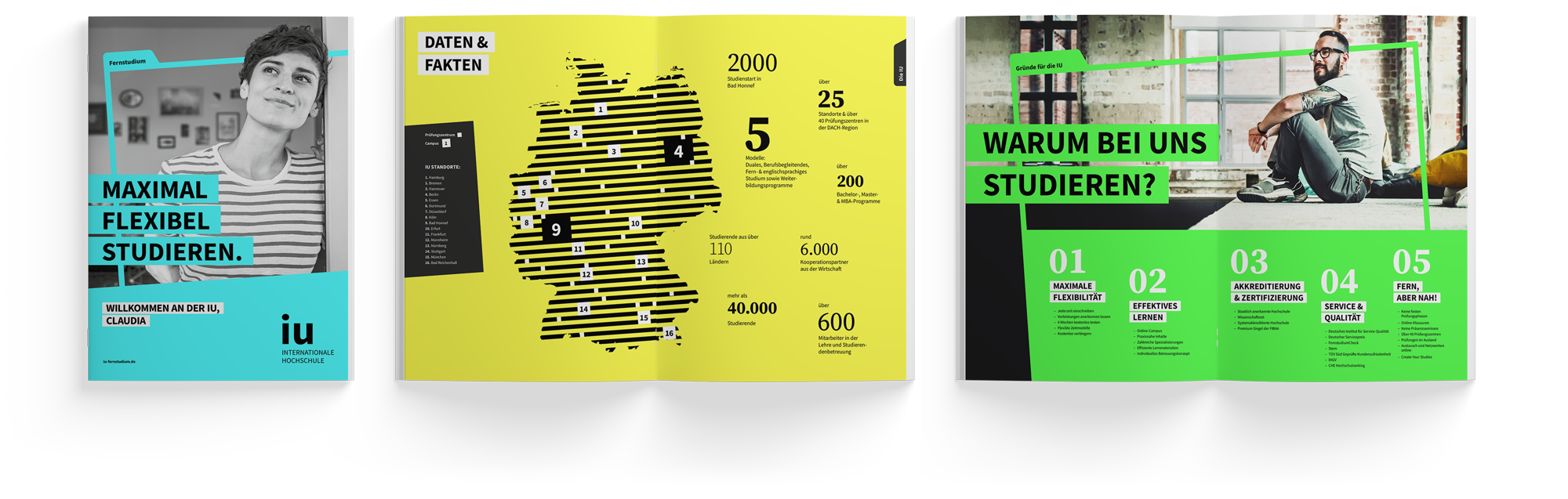 IU_Broschueren_Mockup Individualisierte Broschüre für Studieninteressenten