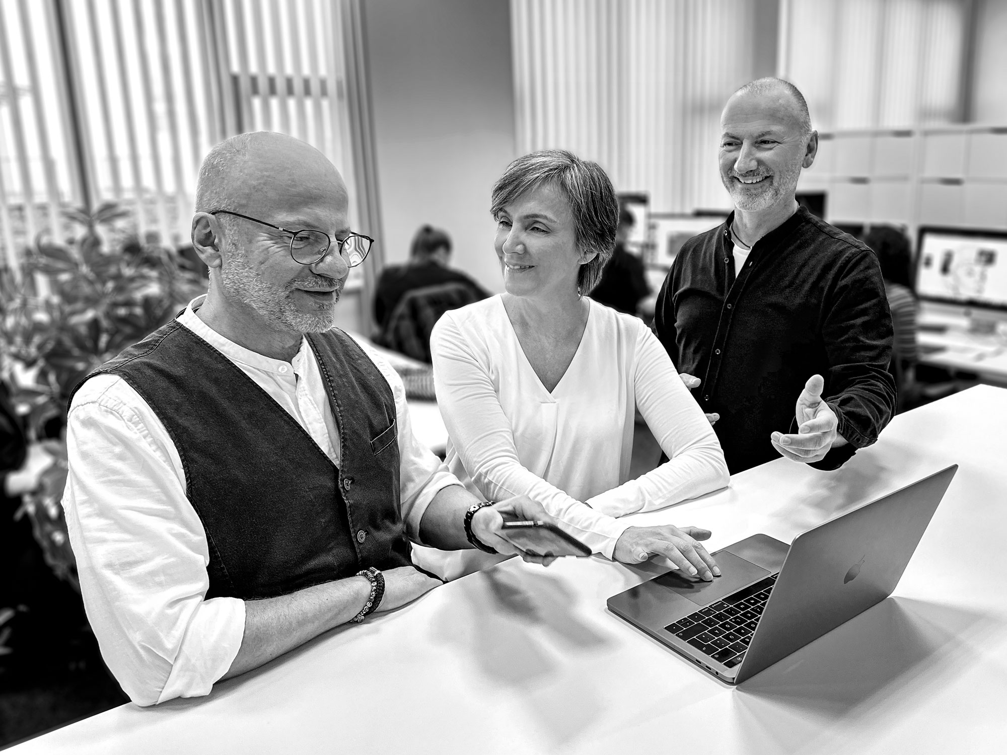 psbrands_Geschaeftsfuehrung Foto von Horst, Anja und Harald, der Geschäftsführung von psbrands.