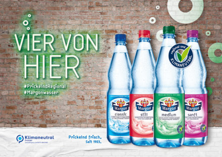 Promotion Plakat für das Margon Wassersorten