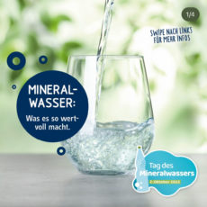Margon Social Media Post, Thema Tag des Mineralwassers