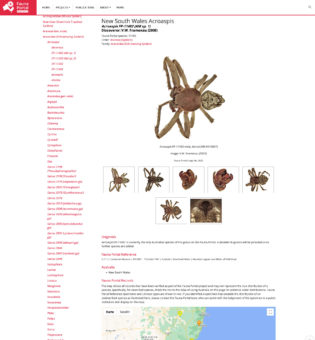 Murdoch University Screenshot Website Fauna Portal