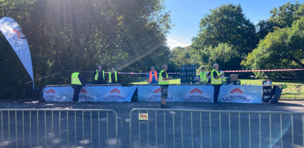 Lichtenauer Stand Sportveranstaltung Mineralwasser