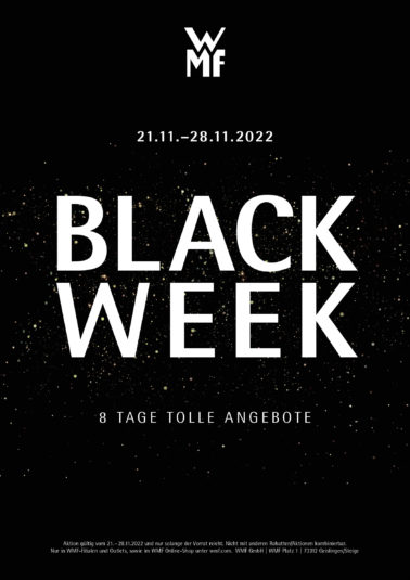 WMF Black Week Promotion A1 Plakat